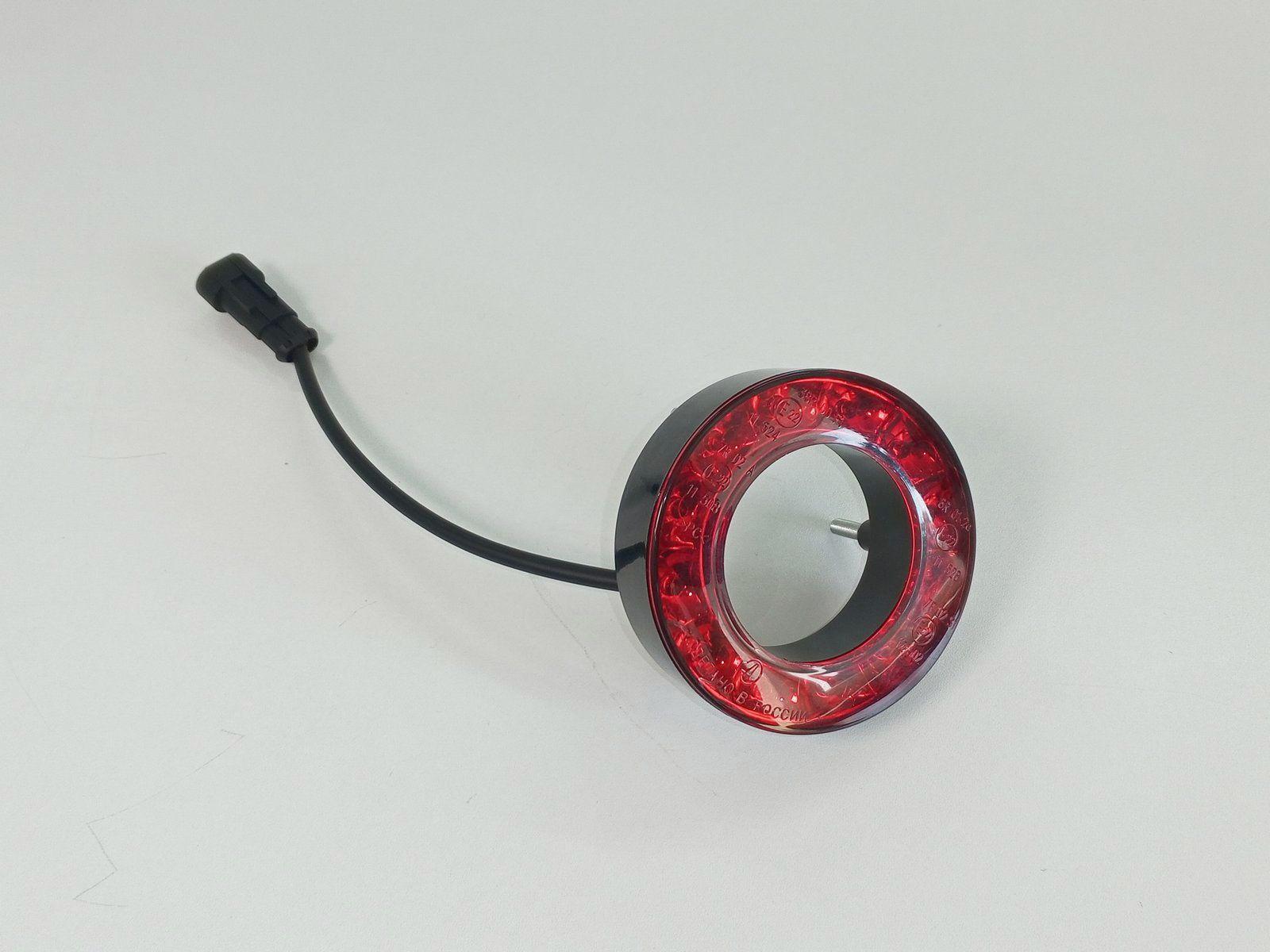 77.3731 фонарь задний габаритный (кольцо) ПАЗ,ЛиАЗ, Волжанин красный светодиодный АВТОЭЛЕКТРОКОНТАКТ, фото 1